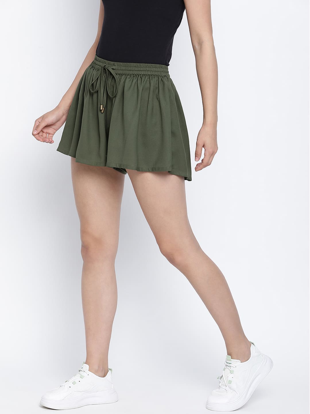 Green Shorts,Green Solid Shorts