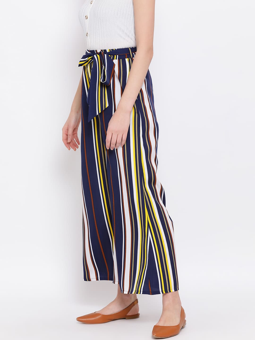 ,Blue Palazzo,Blue Stripes Palazzo