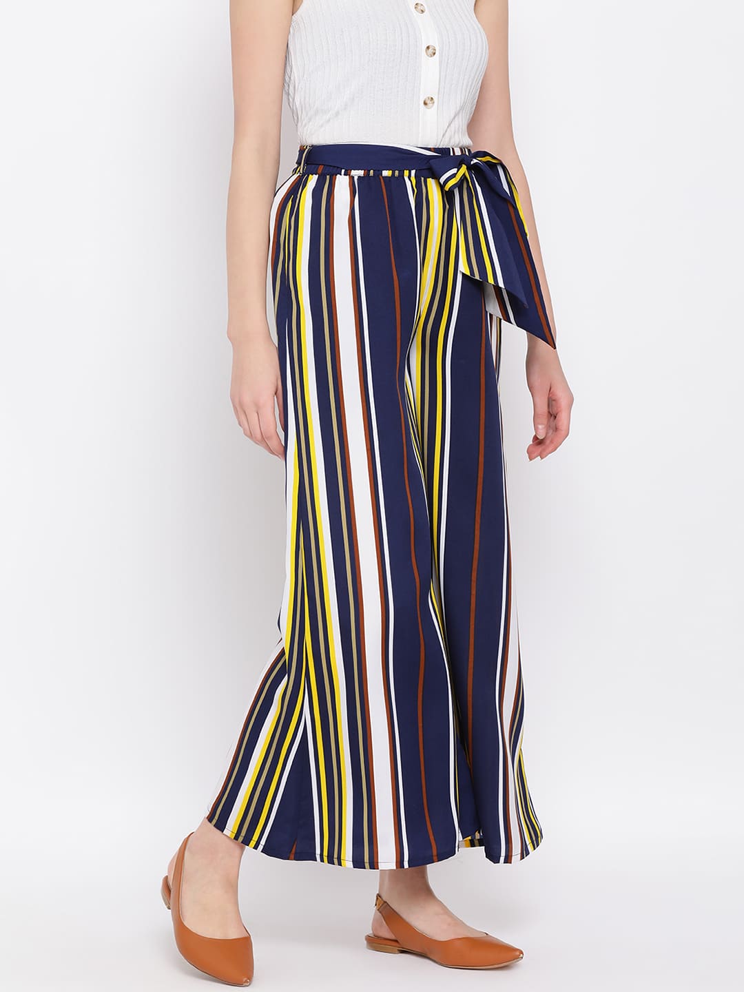 ,Blue Palazzo,Blue Stripes Palazzo