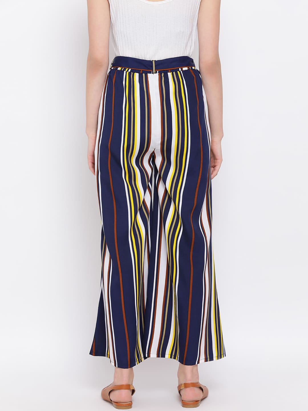 ,Blue Palazzo,Blue Stripes Palazzo