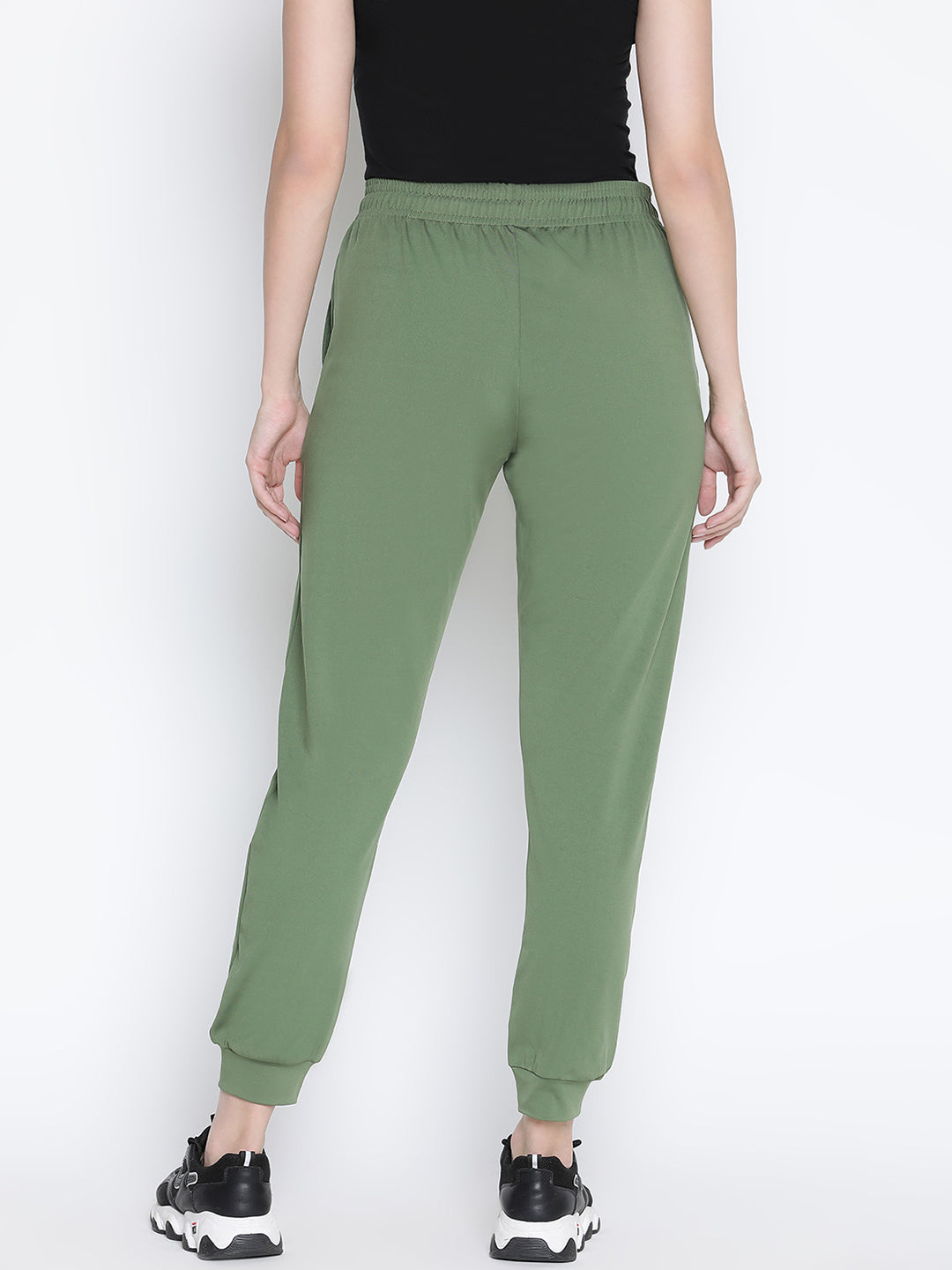 Ankle Length,Green Trouser,Ankle Length Trouser,Green Solid Trouser
