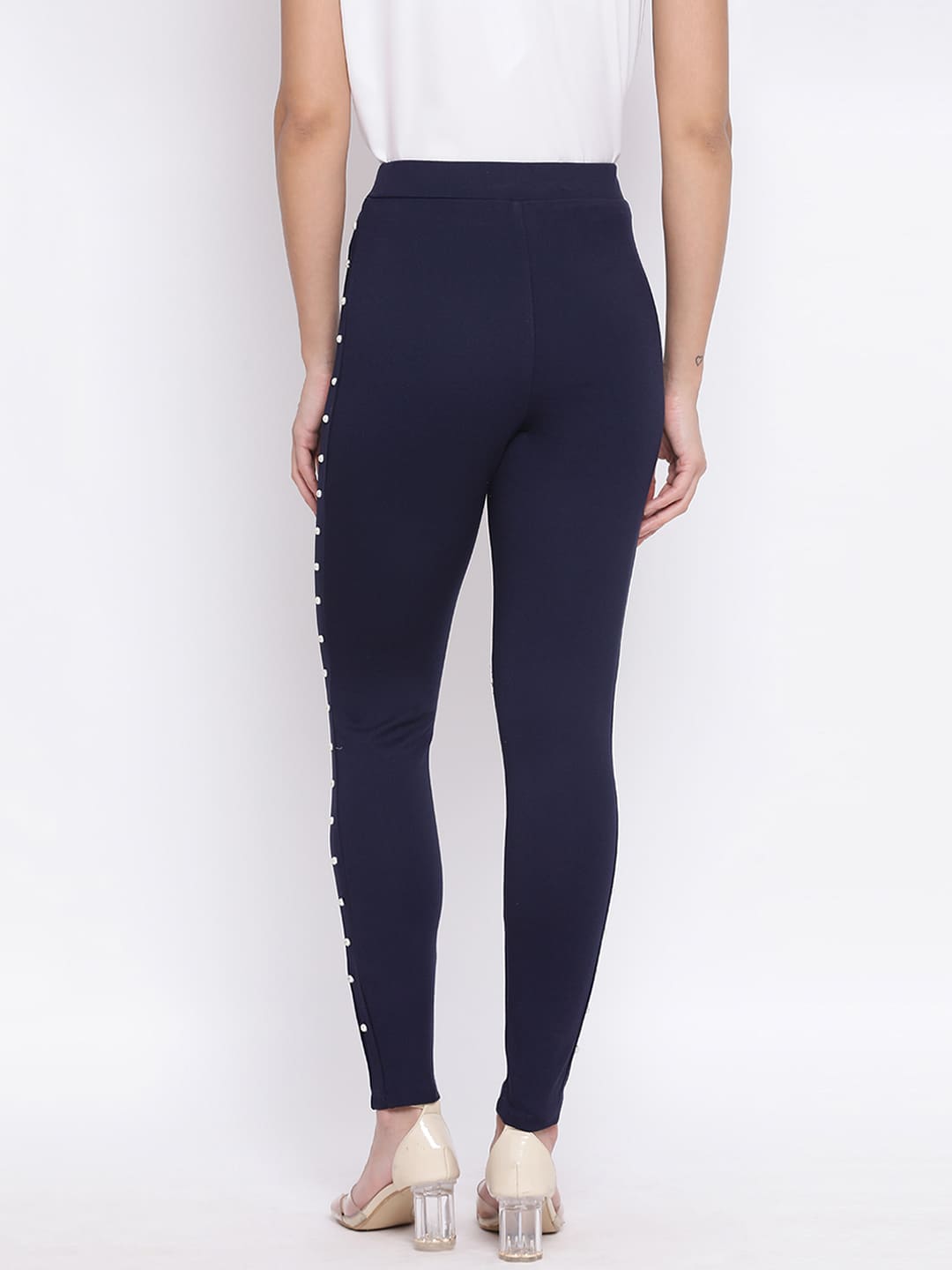 ,Blue Jeggings,Blue Solid Jeggings