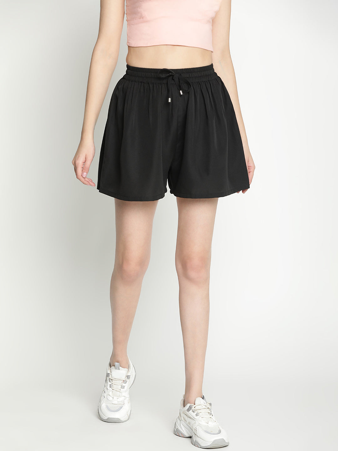 ,Black Shorts,Black Solid Shorts