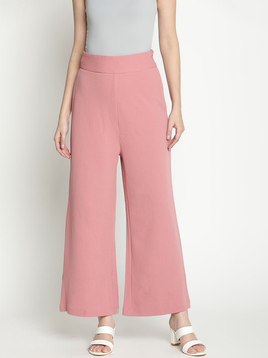 Ankle Length,Pink Trouser,Ankle Length Trouser,Pink Solid Trouser