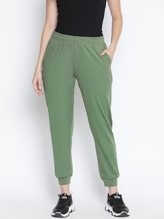 Ankle Length,Green Trouser,Ankle Length Trouser,Green Solid Trouser