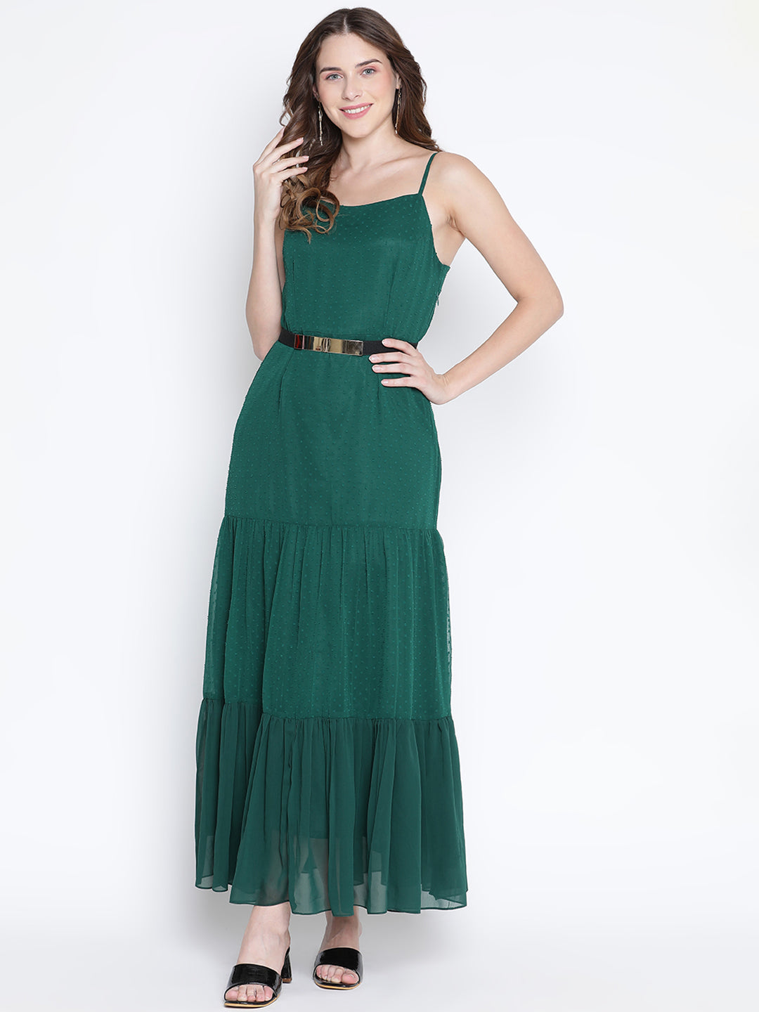 Maxi,Green Dress,Maxi Dress,Off Shoulder Dress,Sleeveless Dress,Green Solid Dress