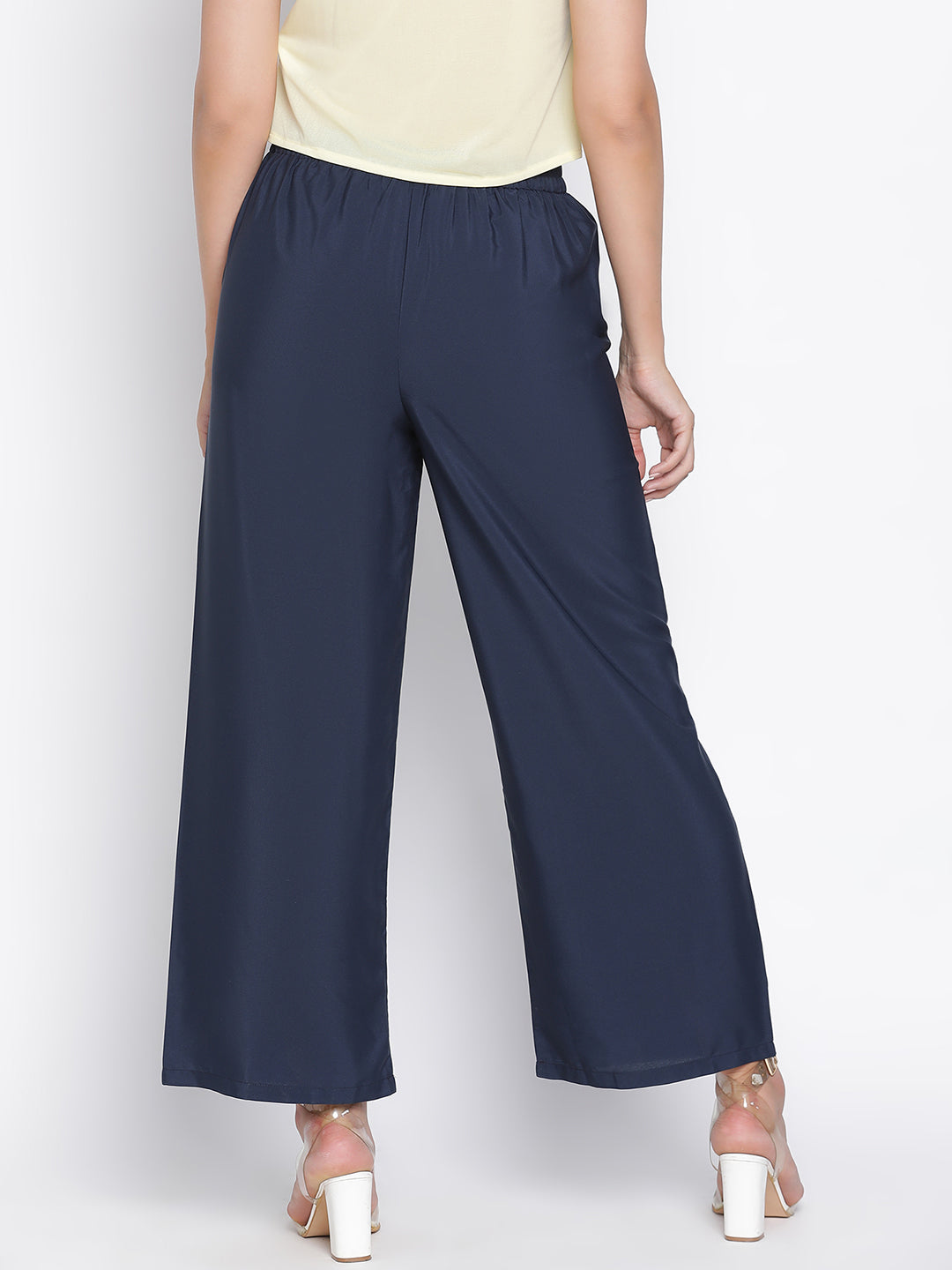 Ankle Length,Blue Trouser,Ankle Length Trouser,Blue Solid Trouser