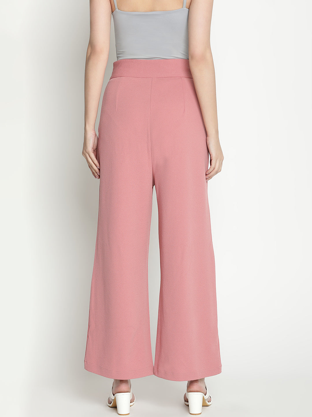 Ankle Length,Pink Trouser,Ankle Length Trouser,Pink Solid Trouser