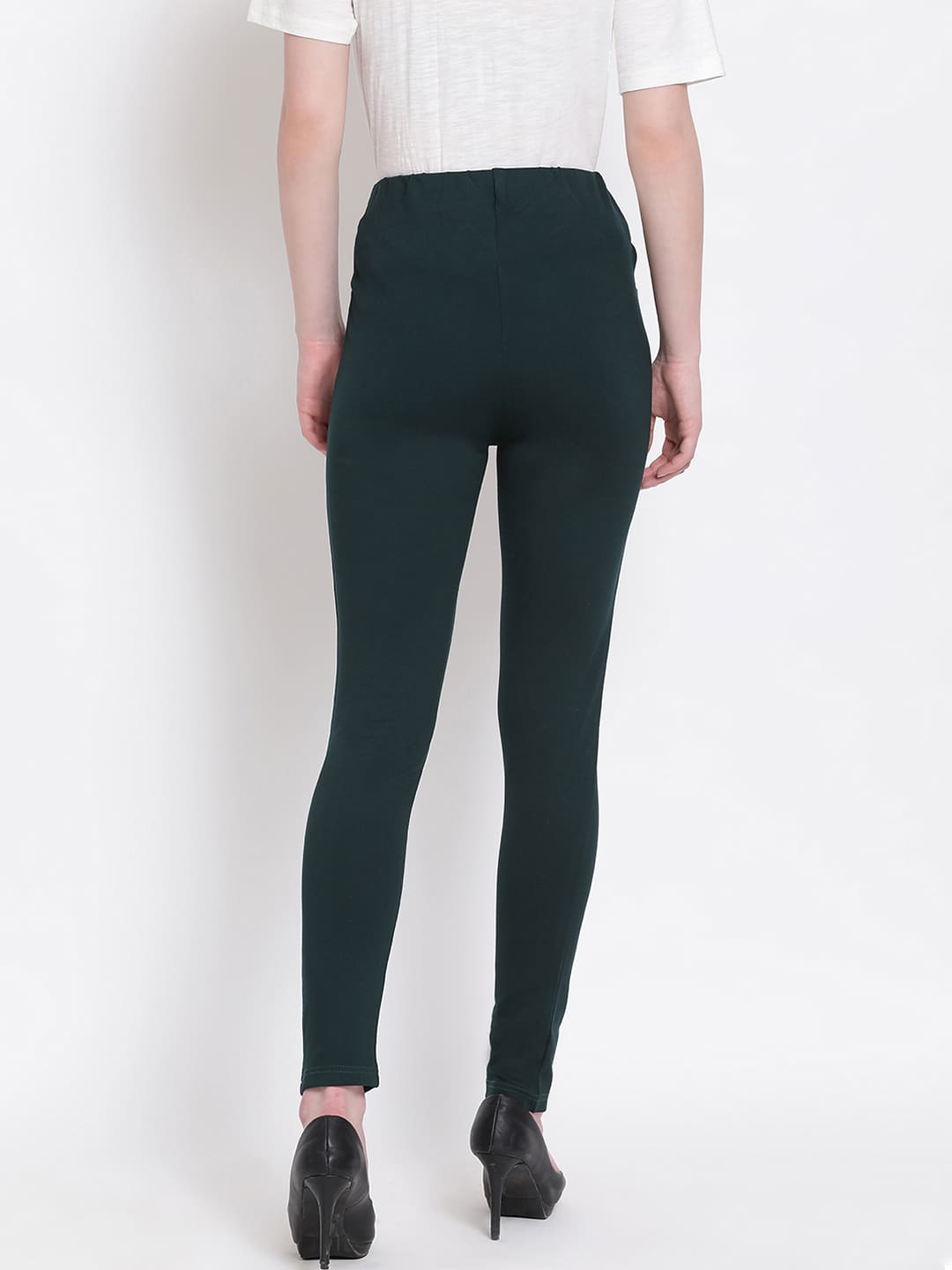 Green Jeggings,Green Solid Jeggings