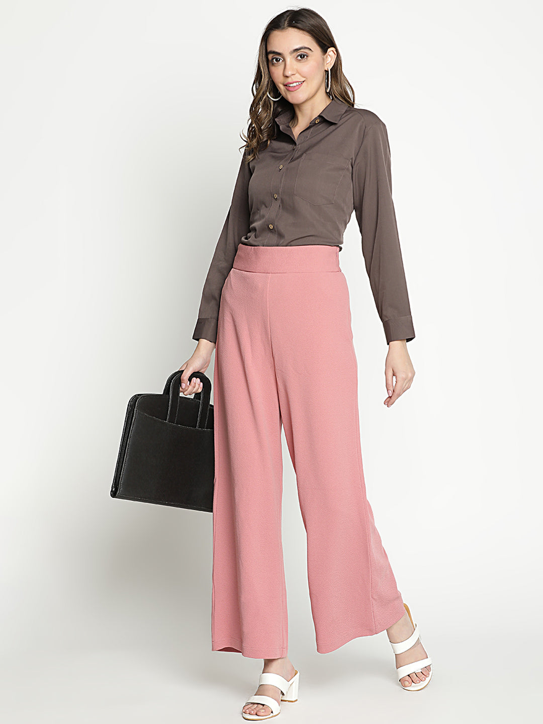 Ankle Length,Pink Trouser,Ankle Length Trouser,Pink Solid Trouser