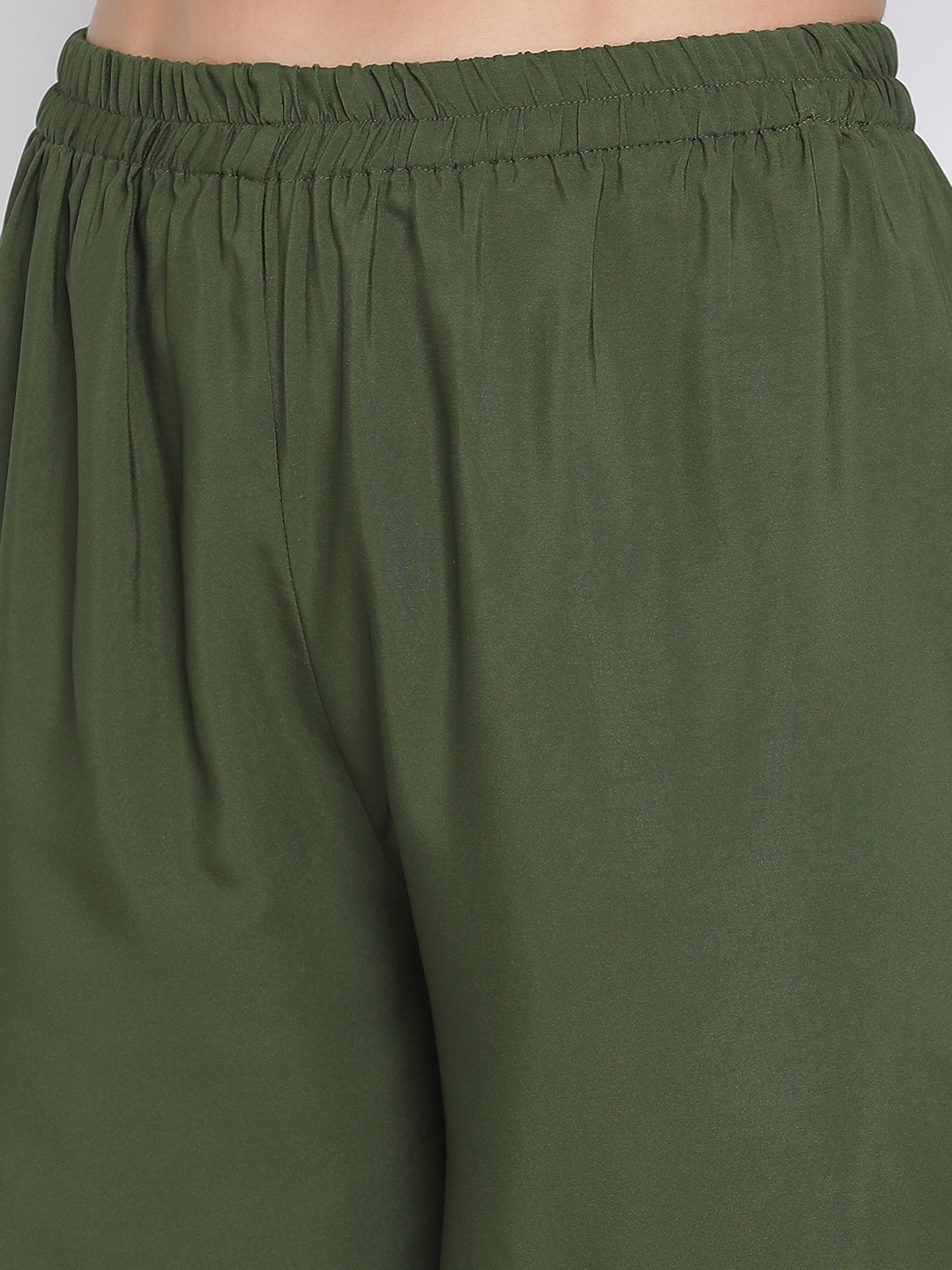 Ankle Length,Green Trouser,Ankle Length Trouser,Green Solid Trouser